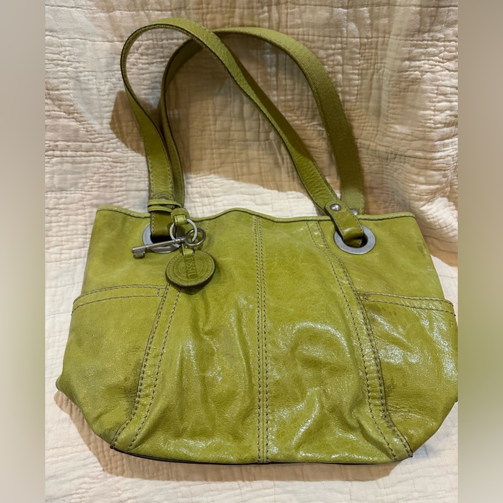 Fossil Lime green leather bag - Picture 3 of 10